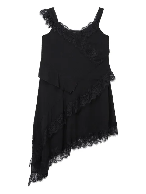 b+ab vestido asimétrico de encaje 