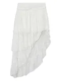 b+ab asymmetrical lace skirt - White