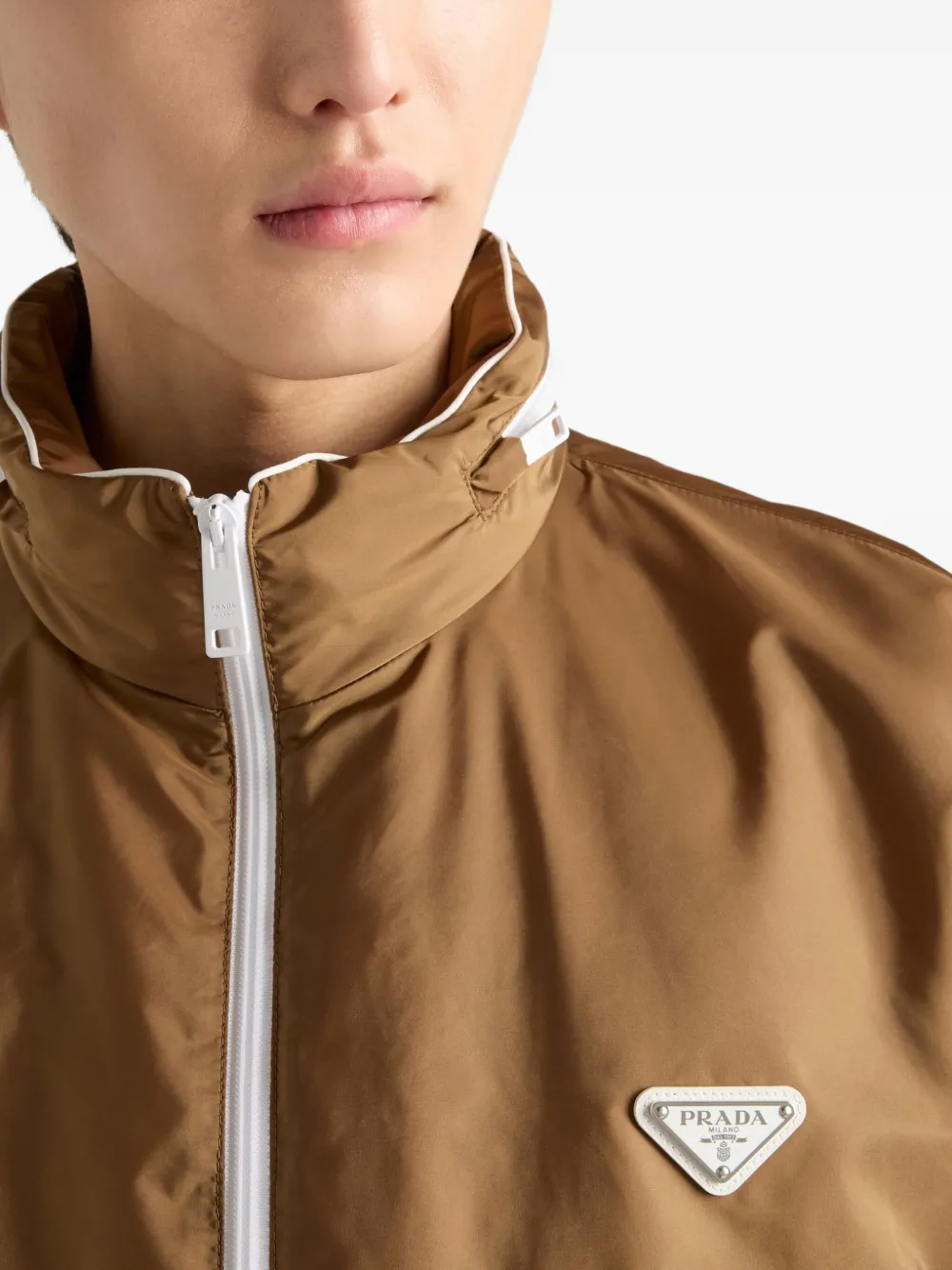 Prada Jack met rits Bruin