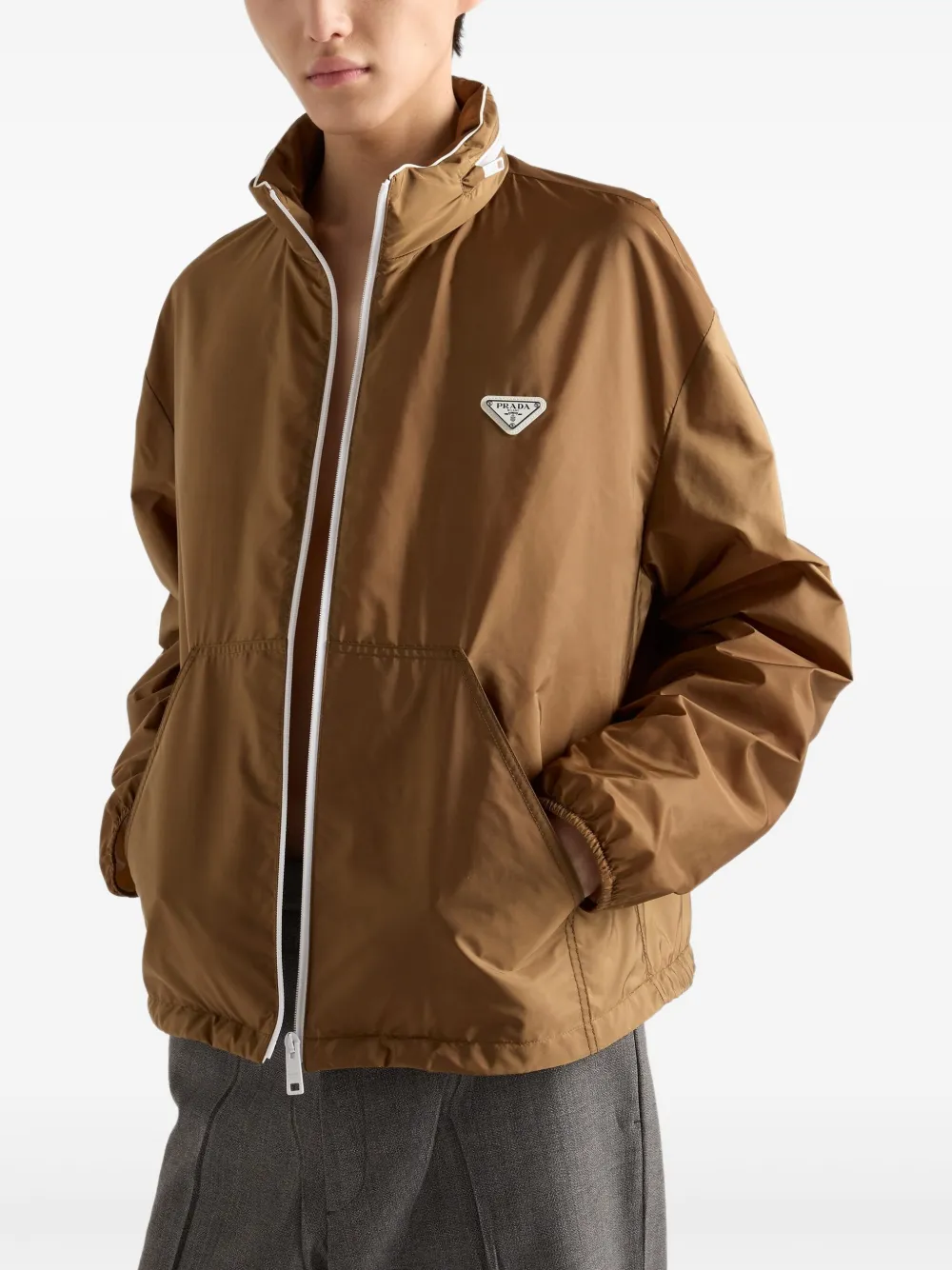 Prada Jack met rits Bruin