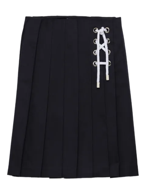 Prada pleated midi skirt
