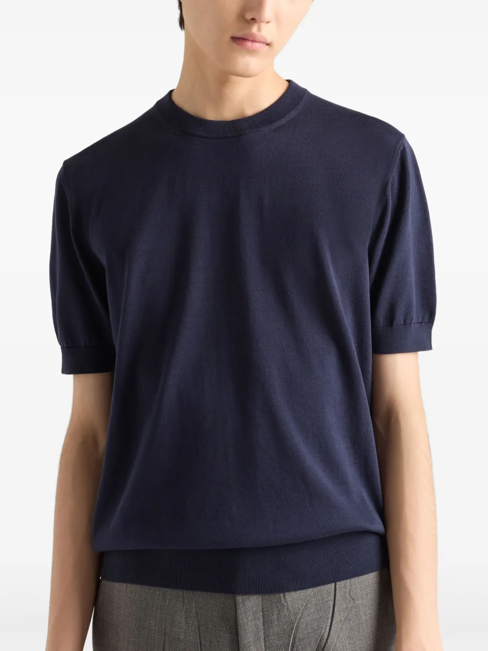 Prada Katoenen T-shirt Blauw