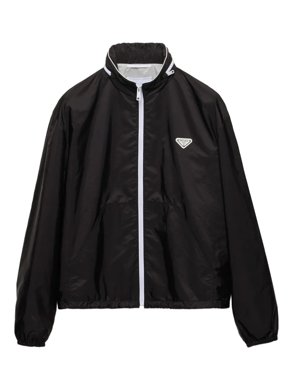 Prada chamarra con logo triangular | negro | Image 1