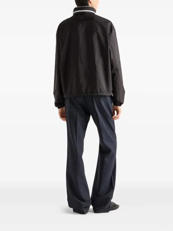 Prada logo-triangle Jacket | Black | FARFETCH