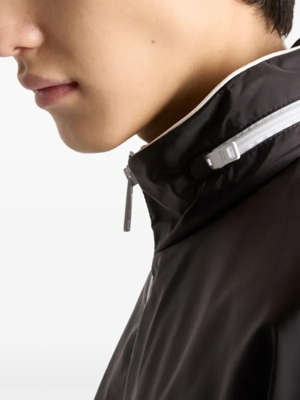 Prada logo-triangle Jacket | Black | FARFETCH