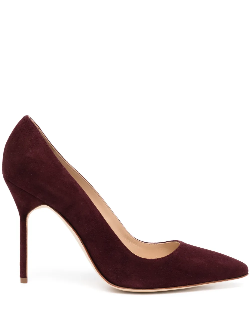 Manolo Blahnik 110mm suede pumps Red