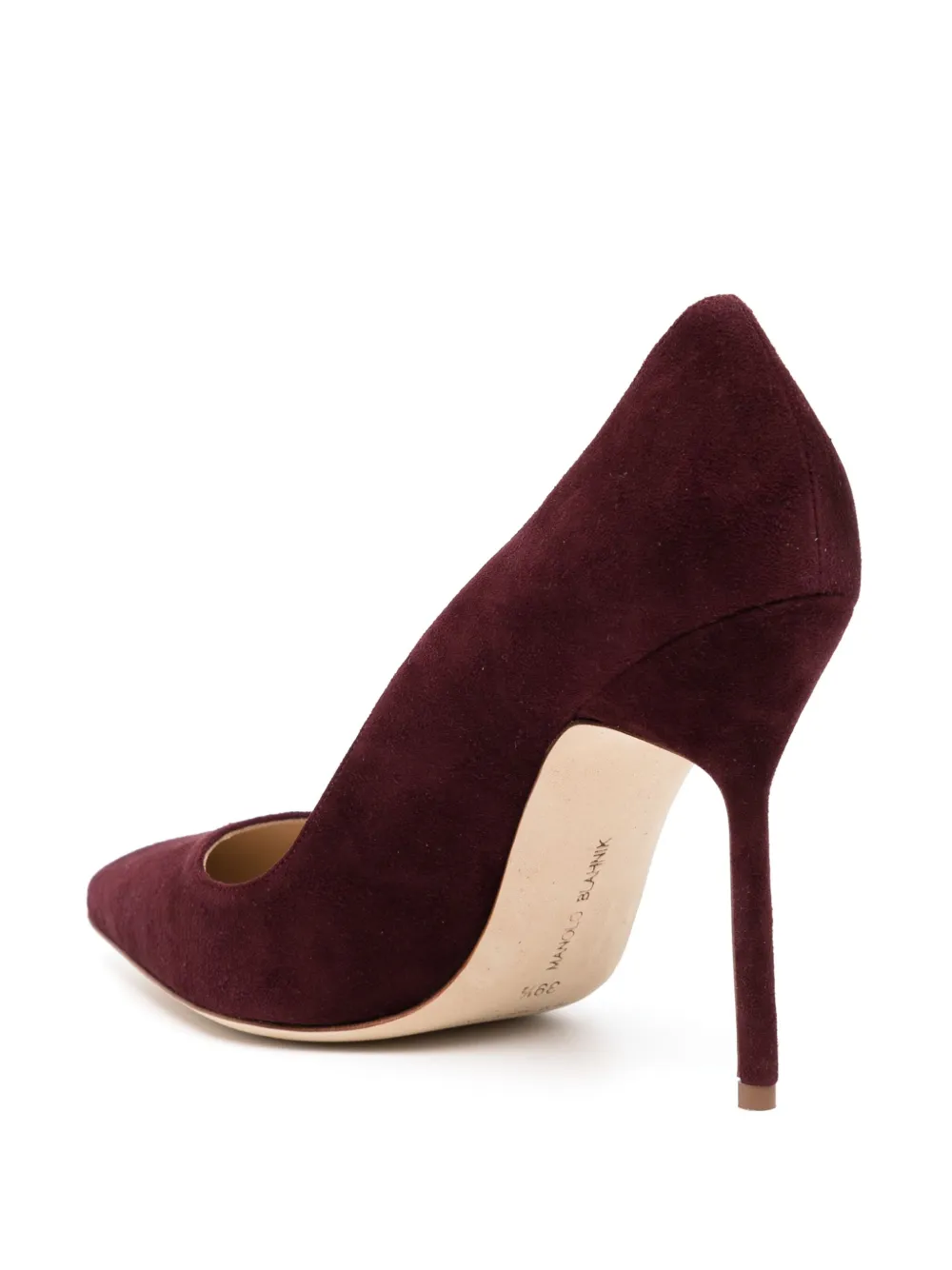 Manolo Blahnik Suède pumps Rood
