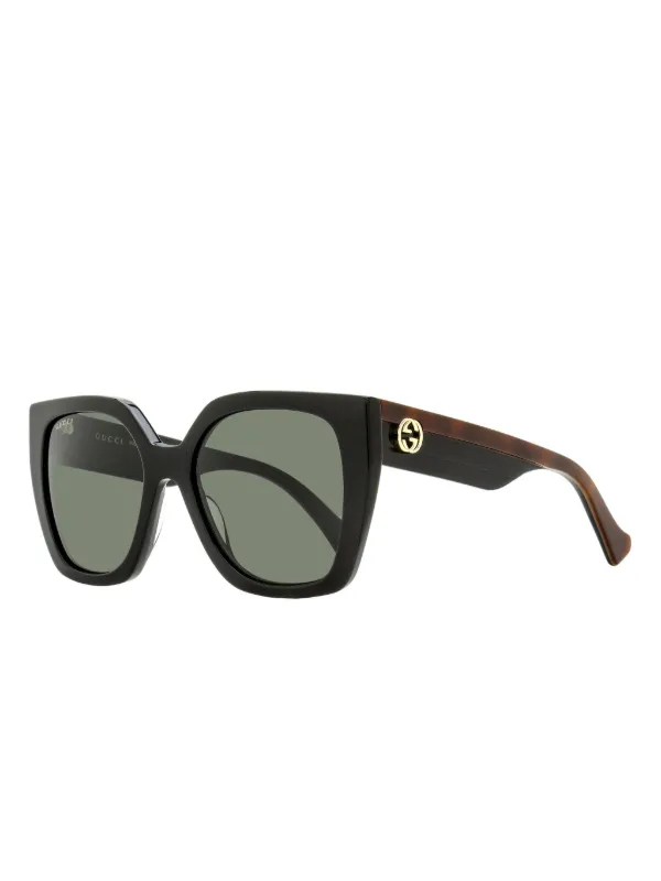 GUCCI キャットアイサングラス ブラック Gucci Eyewear キャットアイ サングラス | ブラック | FARFETCH JP