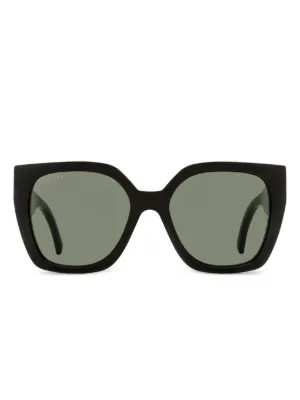 Gucci Eyewear GG キャットアイ サングラス | ブラック | FARFETCH JP