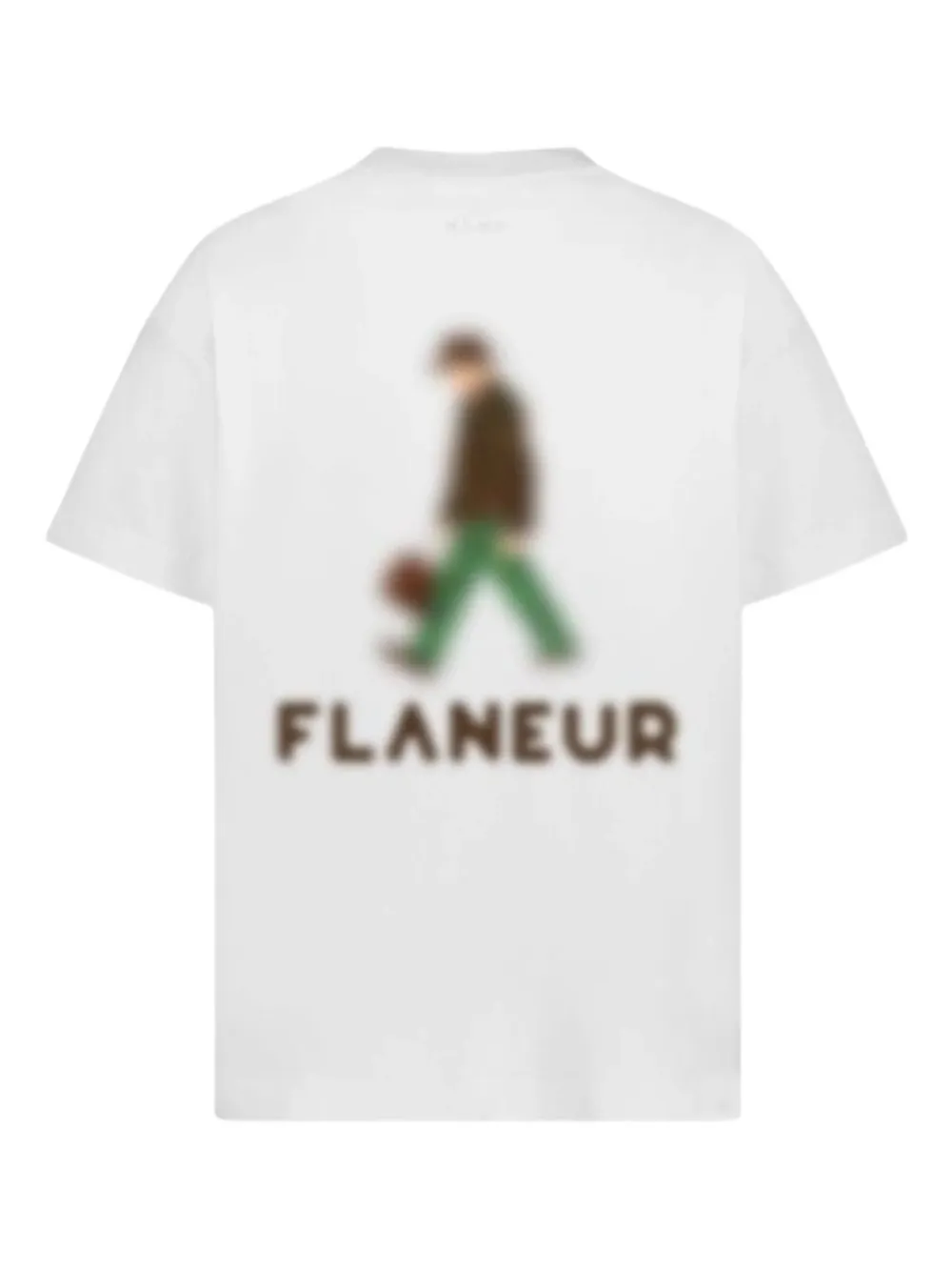 FLÂNEUR Blurred Stroller T-shirt Wit