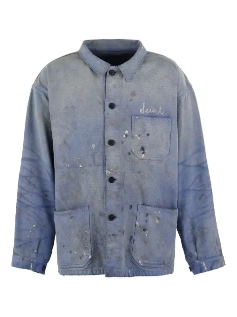 SAINT MXXXXXX camisa con efecto envejecido