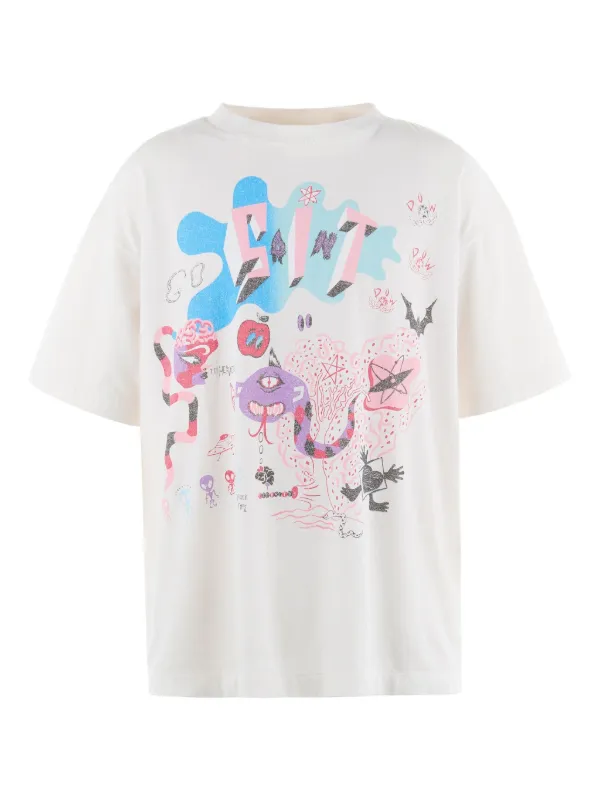 SAINT MXXXXXX プリント Tシャツ | ホワイト | FARFETCH JP