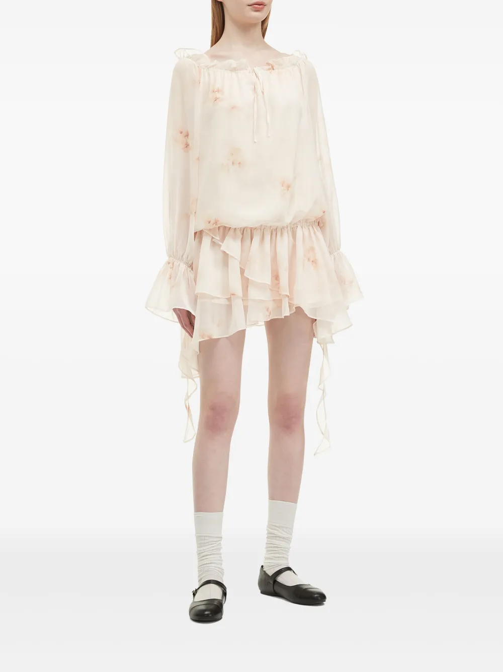 B+ab ruffle-detail dress - Beige