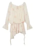 b+ab ruffle-detail dress - Neutrals