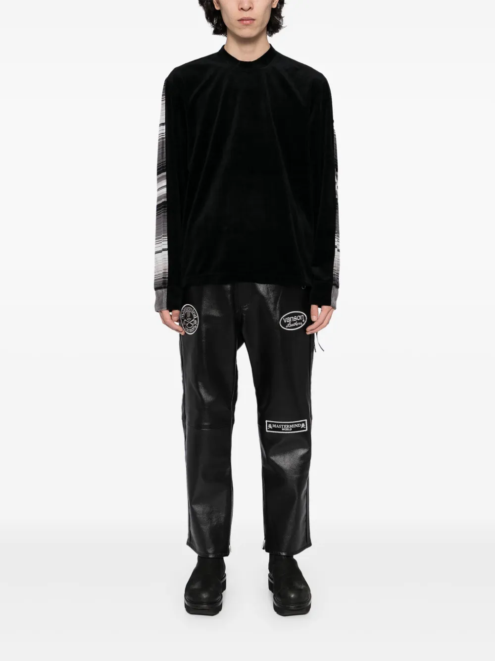 Mastermind World Broek met logopatch - Zwart