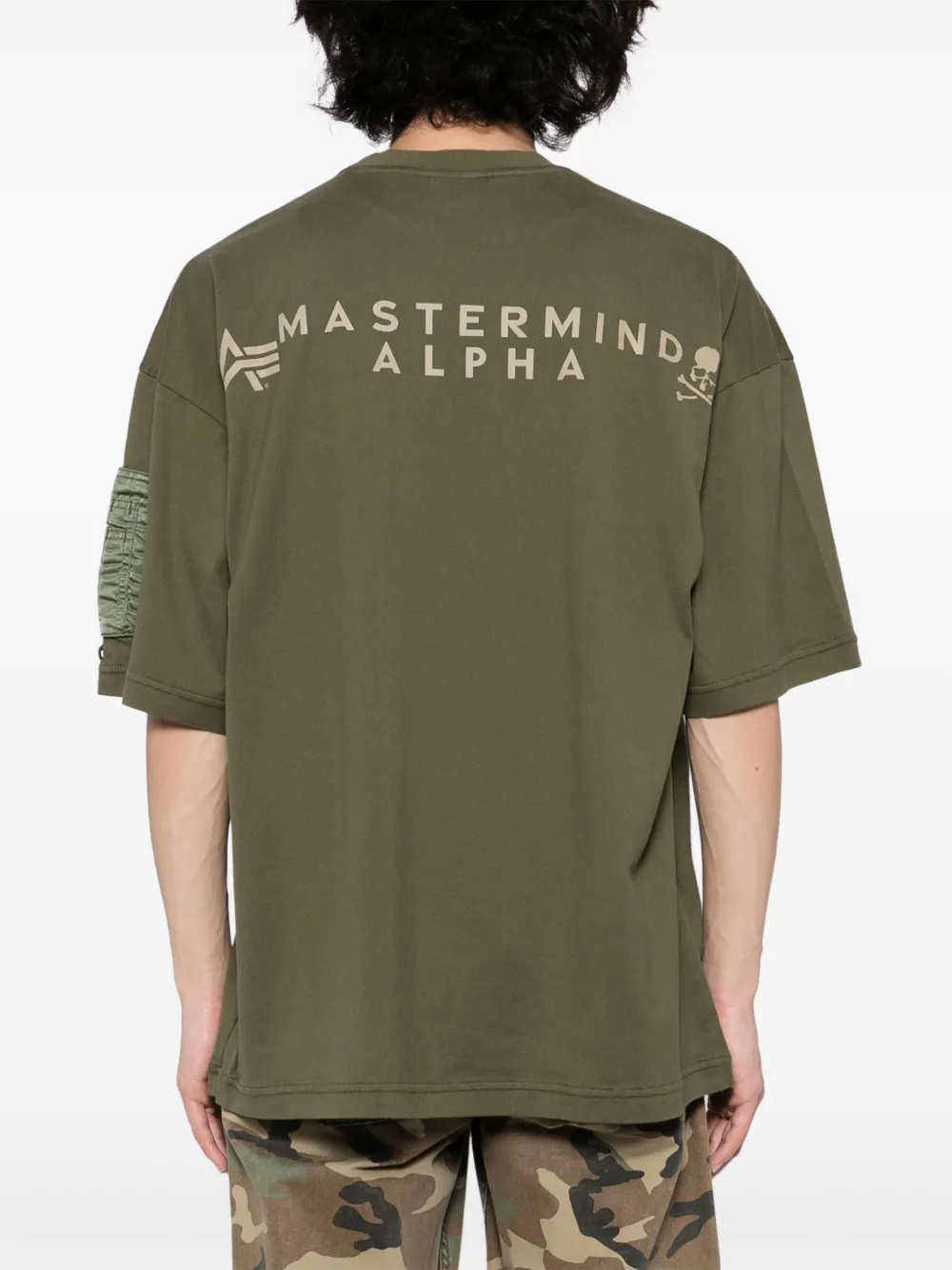 Mastermind World T-shirt met logoprint Groen