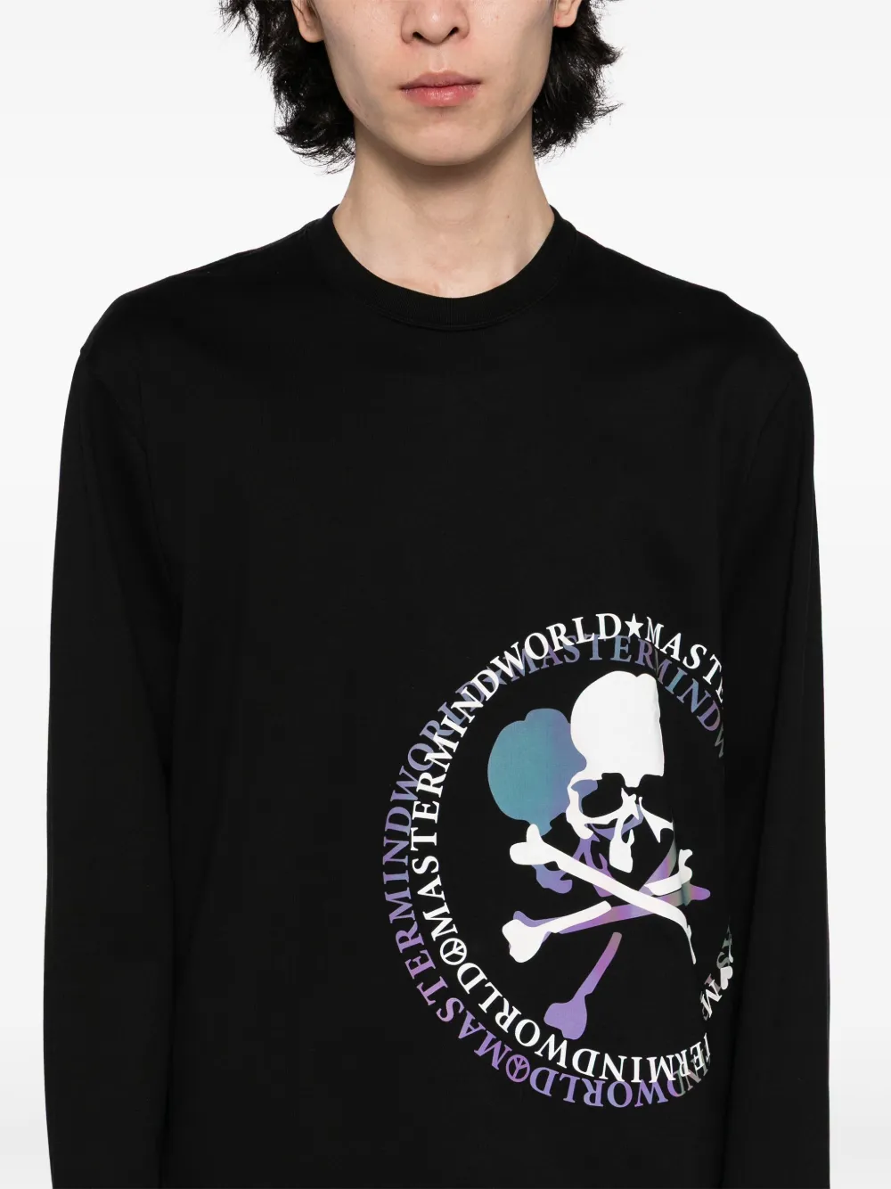 Mastermind World T-shirt met logoprint Zwart