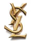 Saint Laurent Pre-Owned 1990-2000s Cassandre-logo brooch - Gold