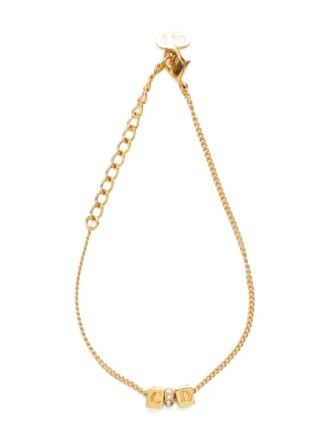 Christian Dior Pre-Owned 1990-2010 CD-logo pendant bracelet