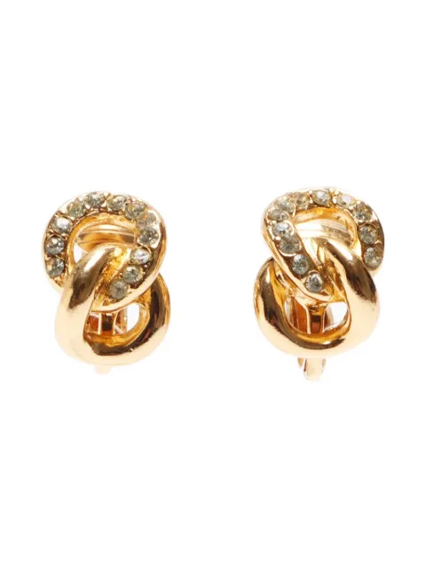 Christian Dior Pre-Owned 1990-2010 rhinestone-embellished earrings