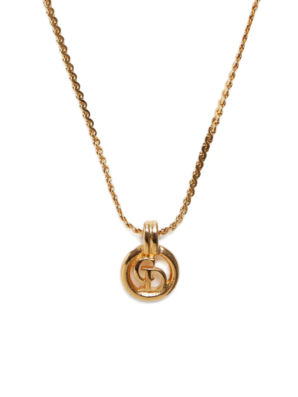 Christian Dior Pre-Owned 1990-2010 CD-logo pendant necklace | Image 2
