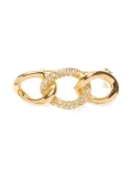 Christian Dior Pre-Owned 1990-2010 rhinestone-embellished brooch - Gold