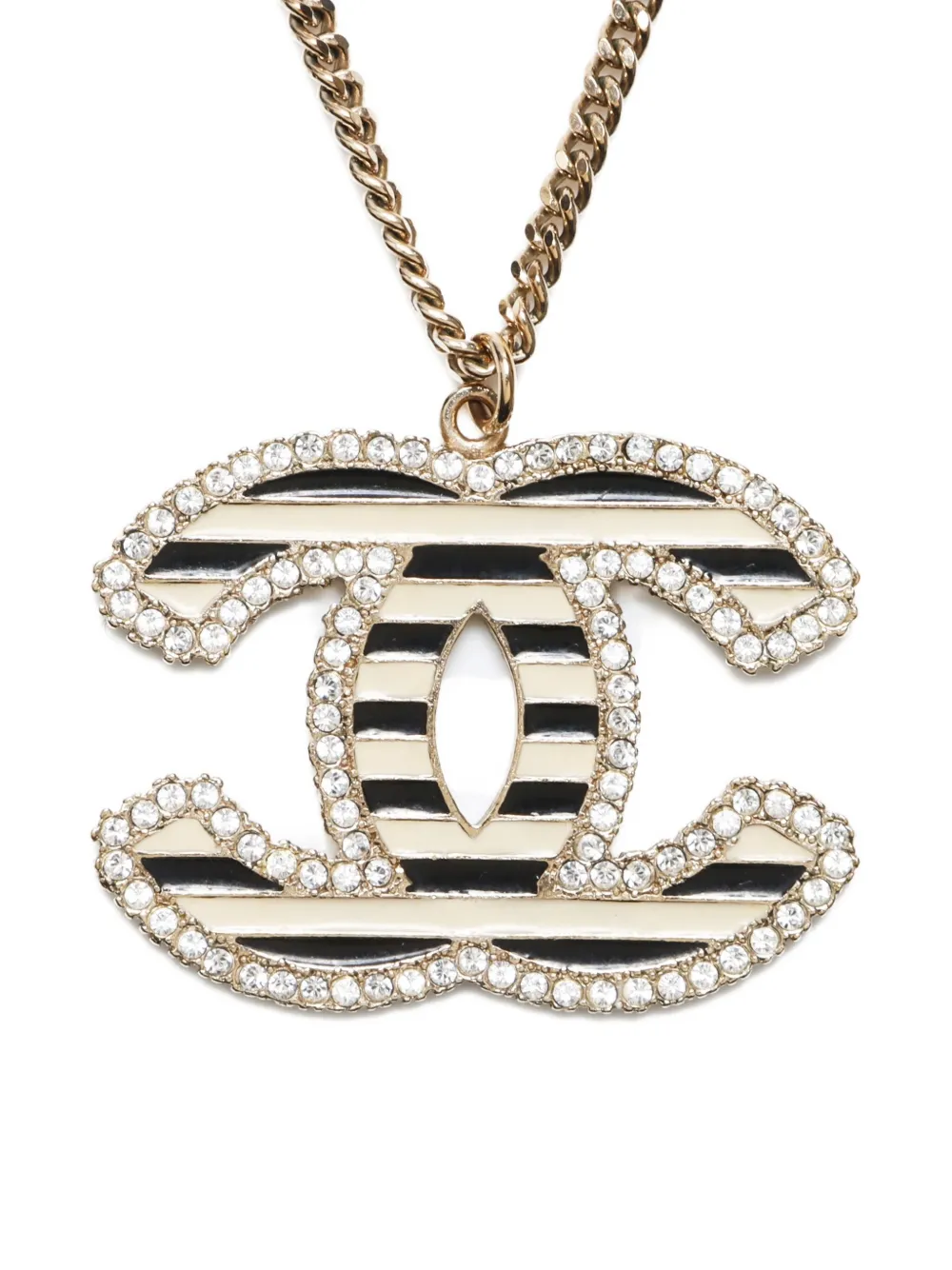 CHANEL Pre-Owned 2005 Interlocking CC-pendant necklace | Image 2