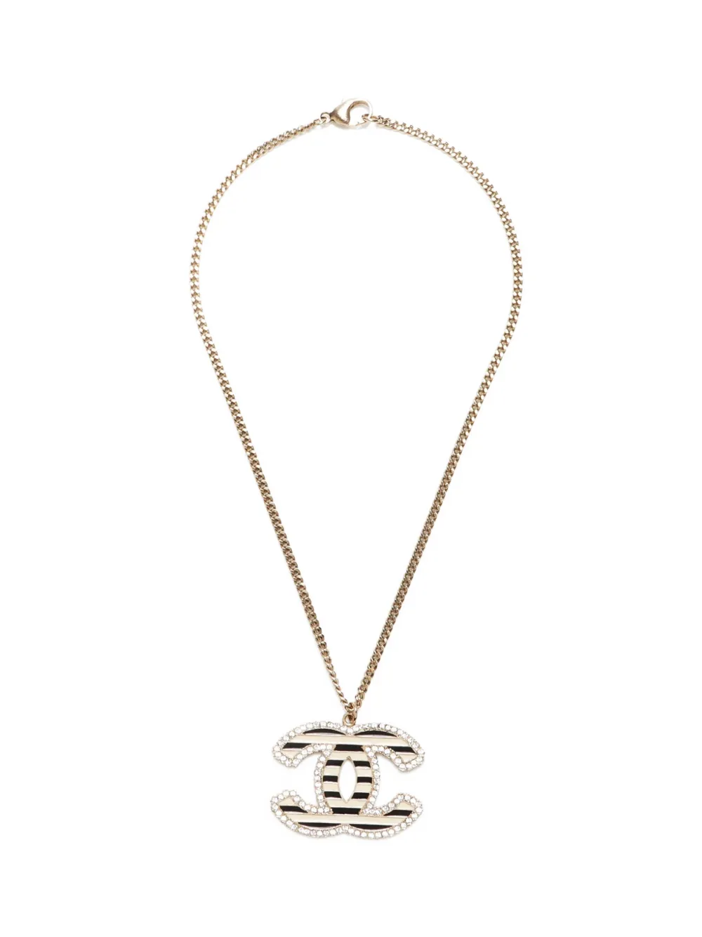 CHANEL Pre-Owned 2005 Interlocking CC-pendant necklace | Gold | Image 1