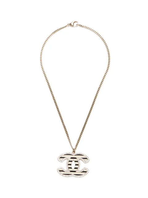 CHANEL Pre-Owned 2005 Interlocking CC-pendant necklace