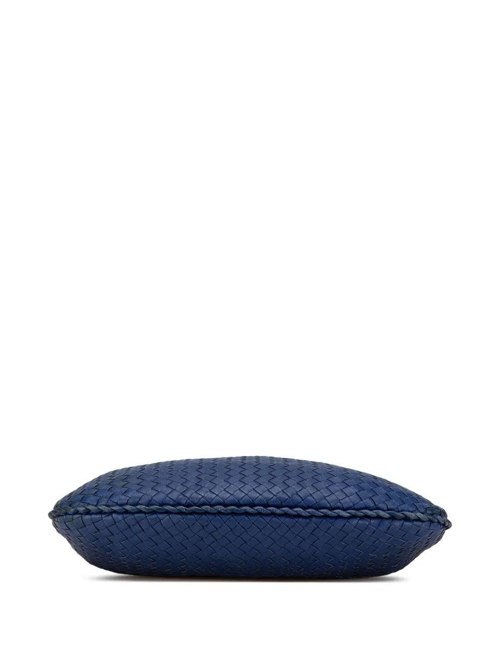 Pre-owned Bottega Veneta 2012-2024 Small Nappa Intrecciato Veneta Hobo Bag In Blue