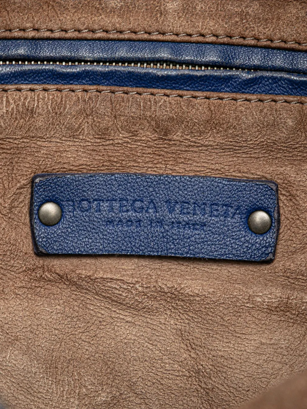 Pre-owned Bottega Veneta 2012-2024 Small Nappa Intrecciato Veneta Hobo Bag In Blue