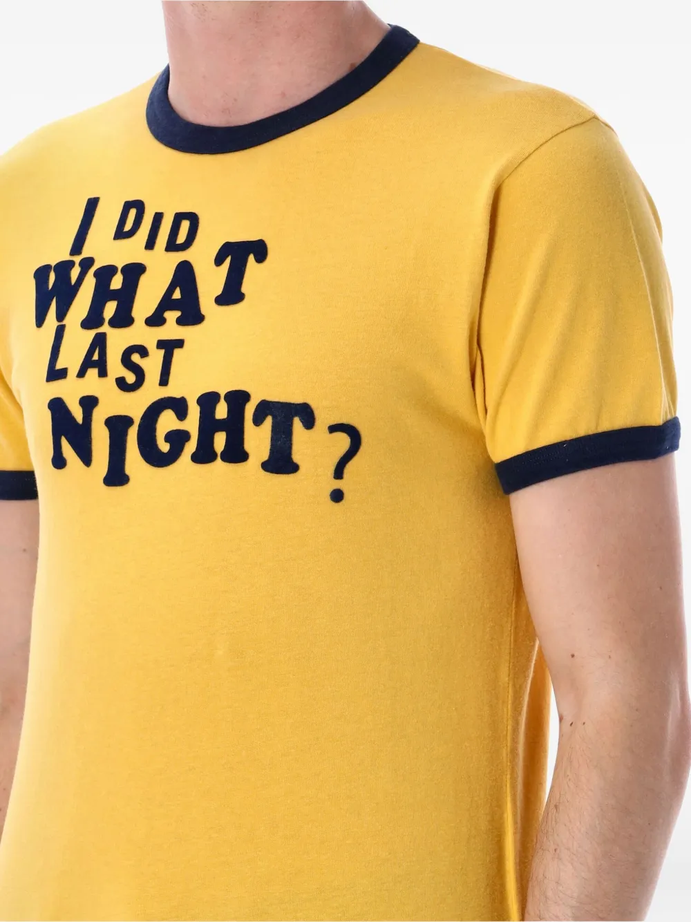 ERL Last Night Ringer T-shirt Geel