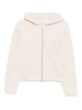 ERL varsity zip-up hoodie - White
