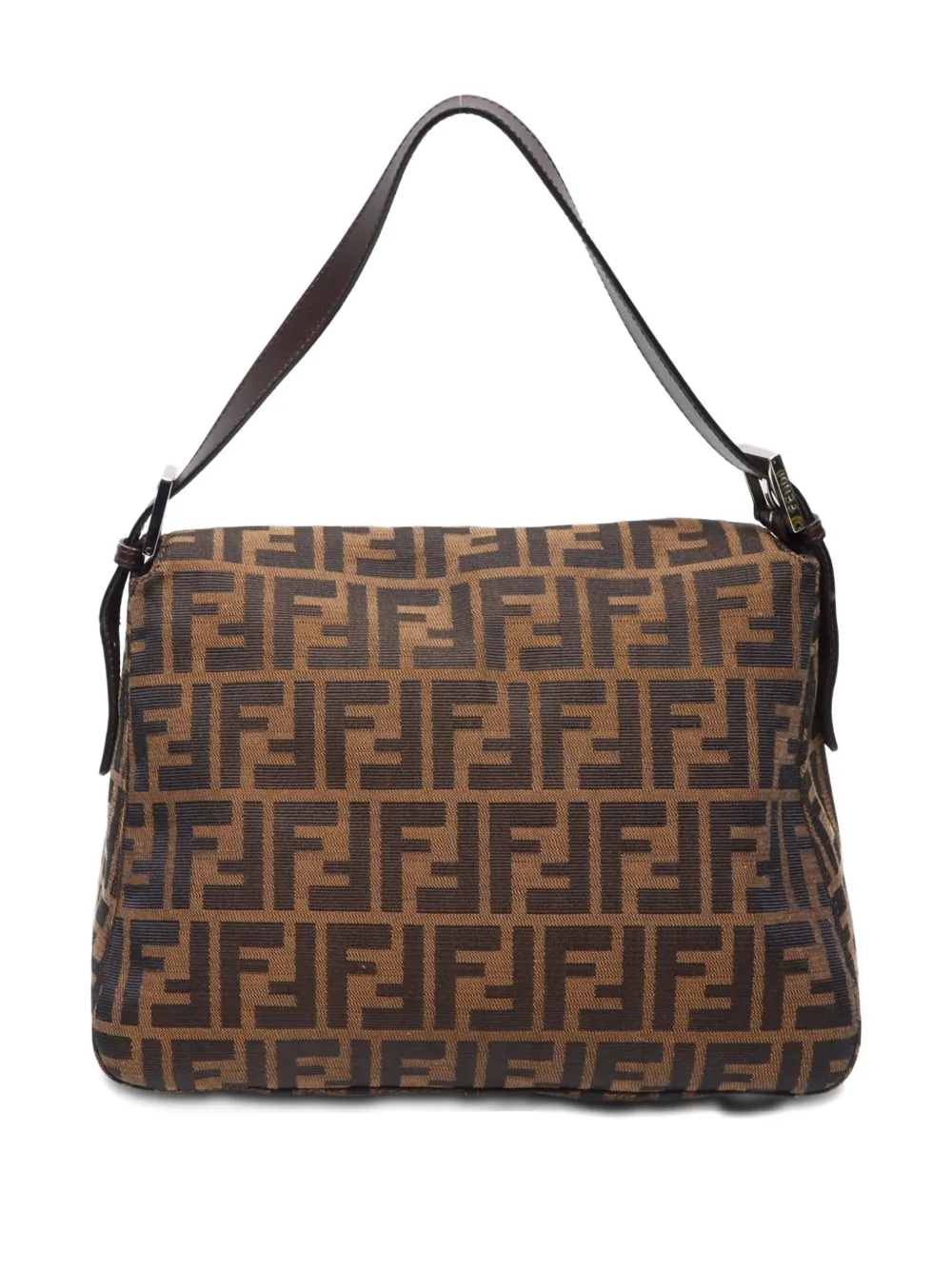 Pre-owned Fendi 1990-2010 Mamma Baguette Shoulder Bag In 褐色