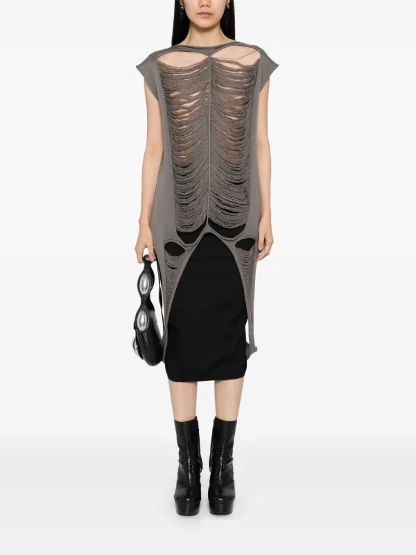 Rick Owens Sleeveless Top | Grey | FARFETCH RO