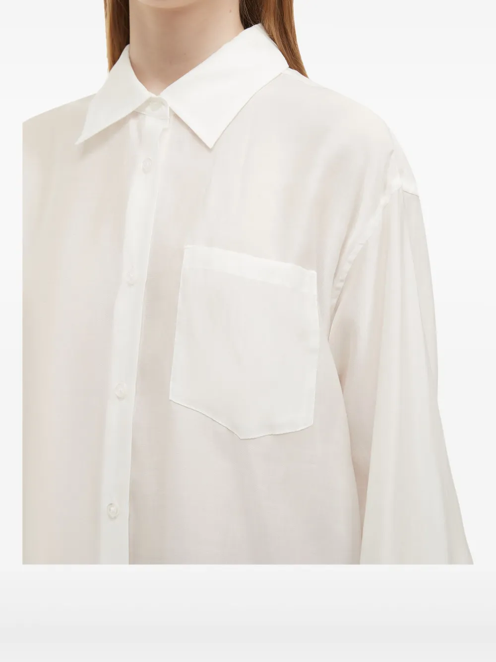 b+ab Button-up blouse Wit