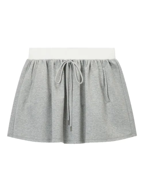 B+ab jupe en coton mélangé - Gris - b+ab - Modalova