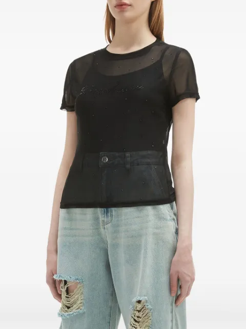 b+ab rhinestone-embellished t-shirt