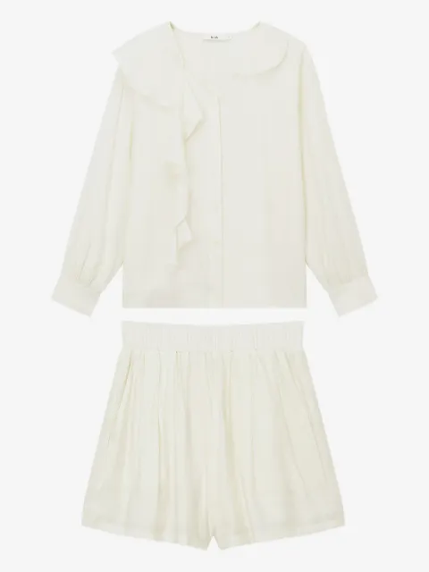 b+ab ensemble blouse-short à volants
