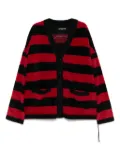 Mastermind World logo-patch cardigan - Black