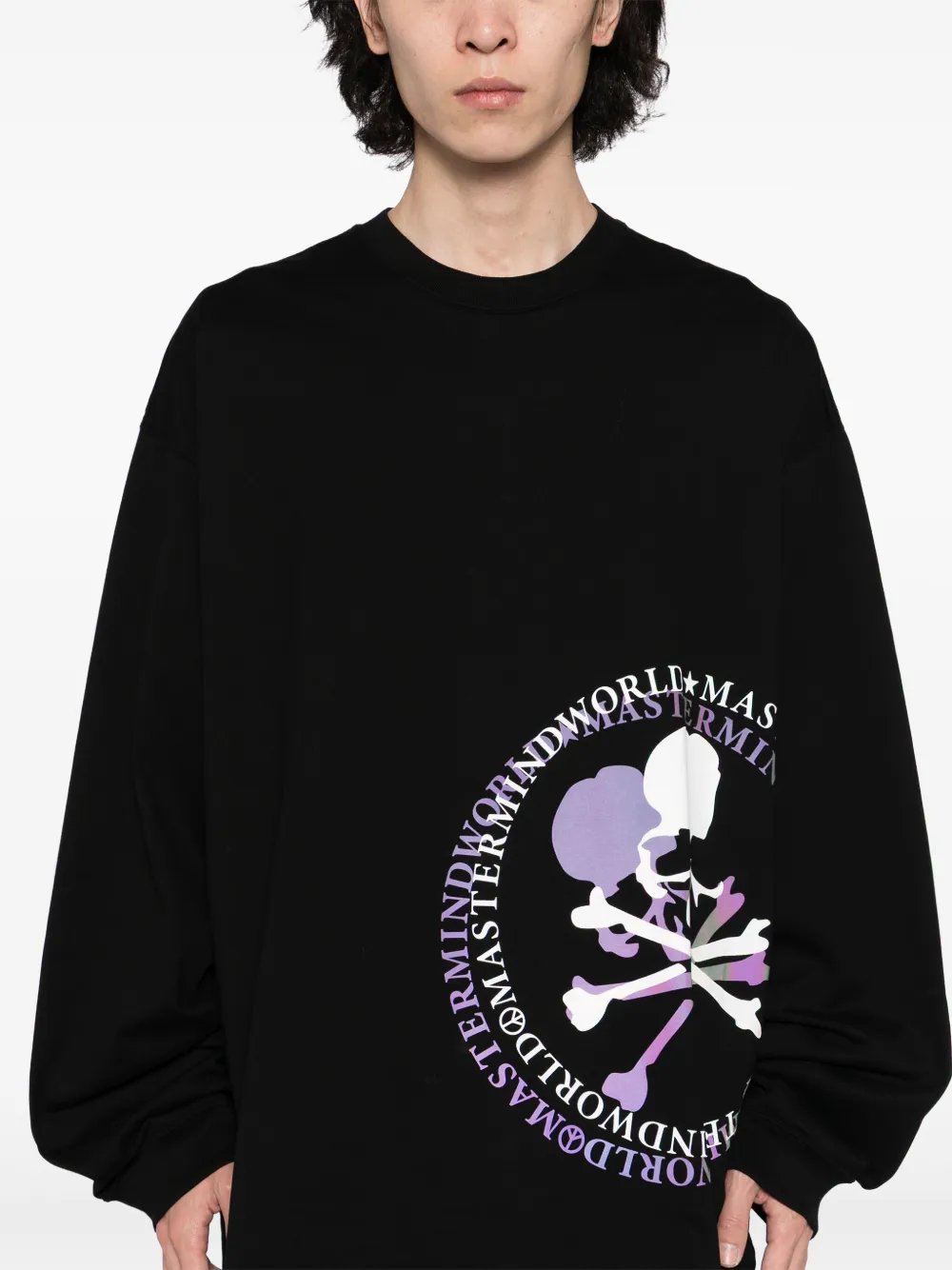 Mastermind World T-shirt met logoprint Zwart