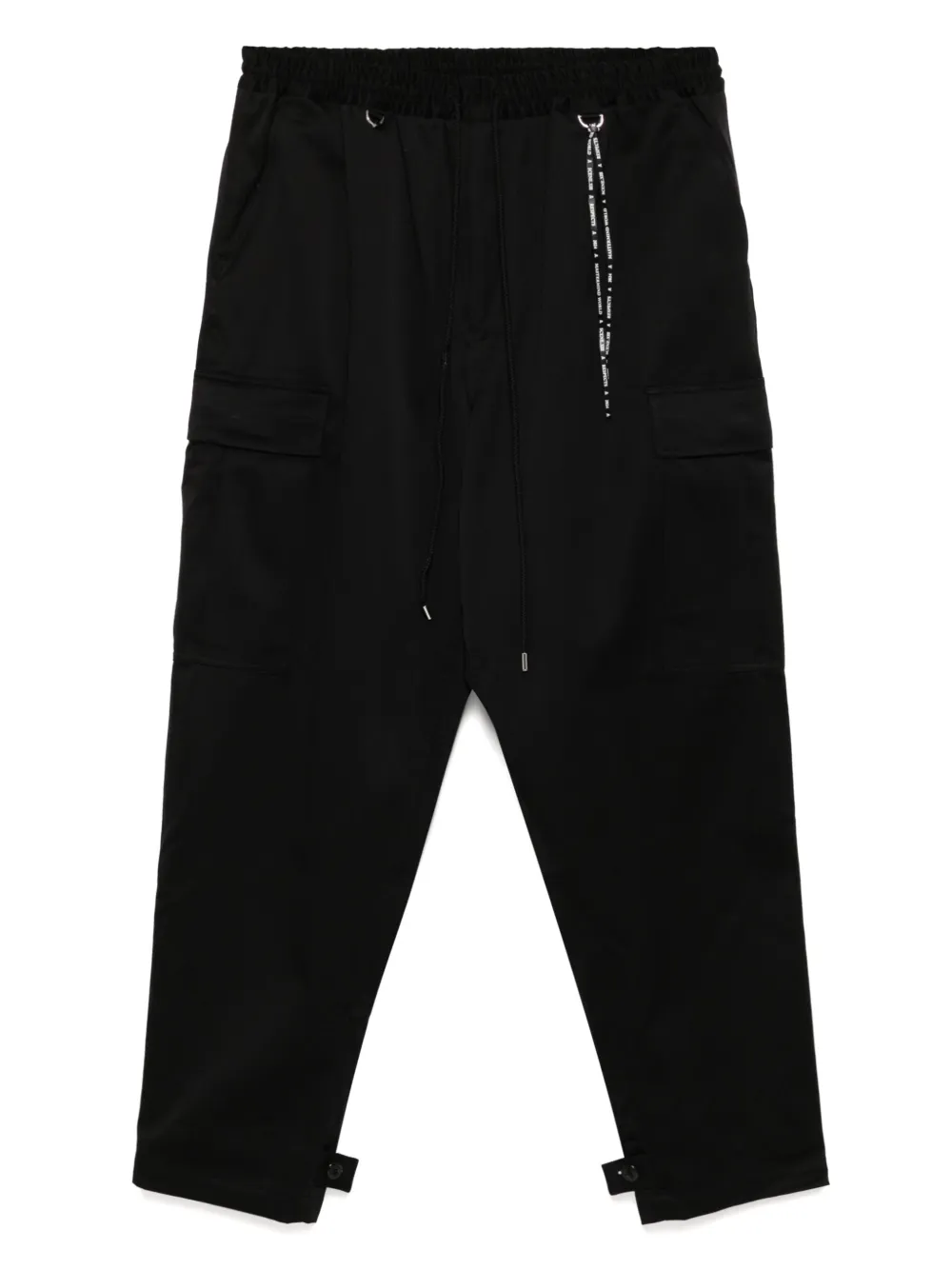 Mastermind World embroidered logo trousers | Black | Image 1