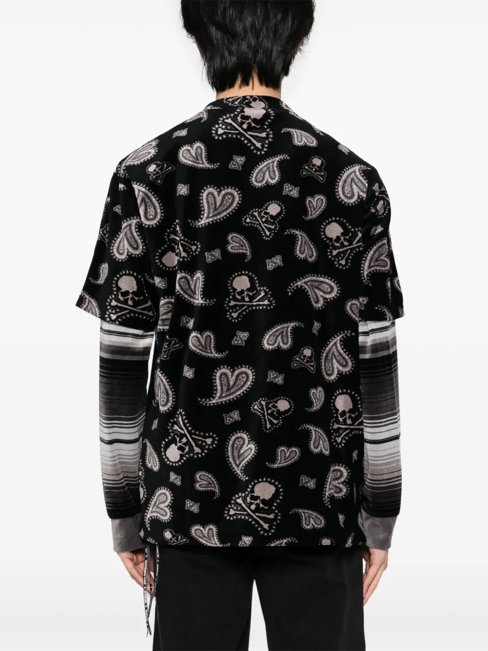 Mastermind World Fluwelen T-shirt Zwart