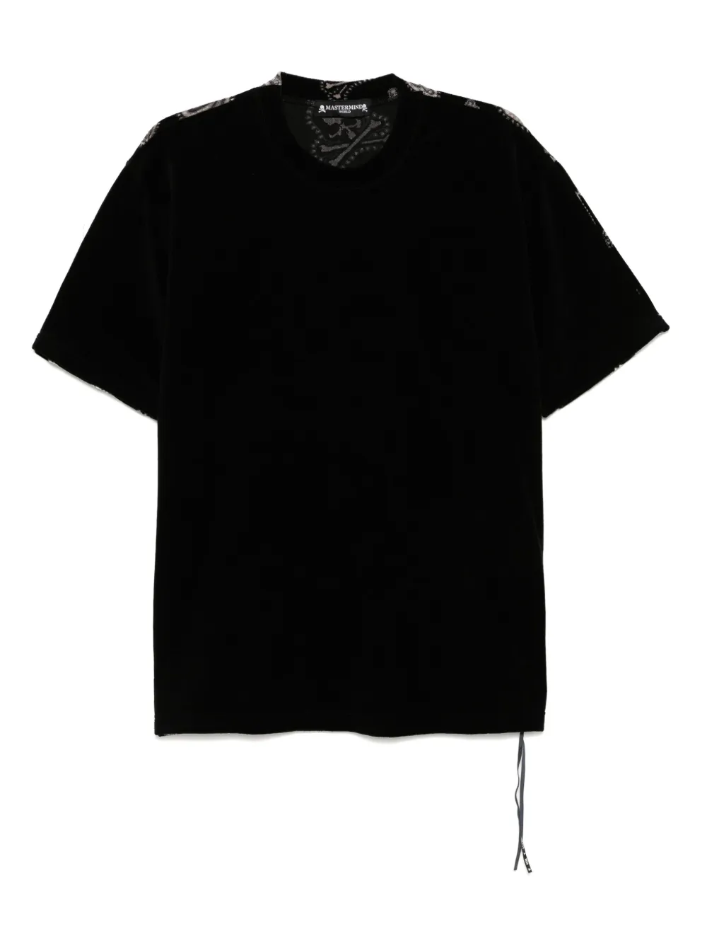 Mastermind World velvet T-shirt | Black | Image 1