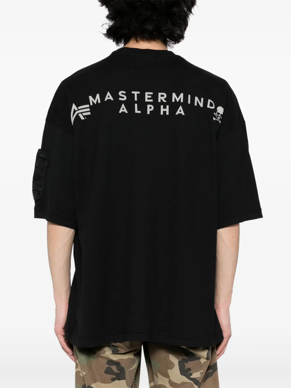 Mastermind World T-shirt met logoprint Zwart