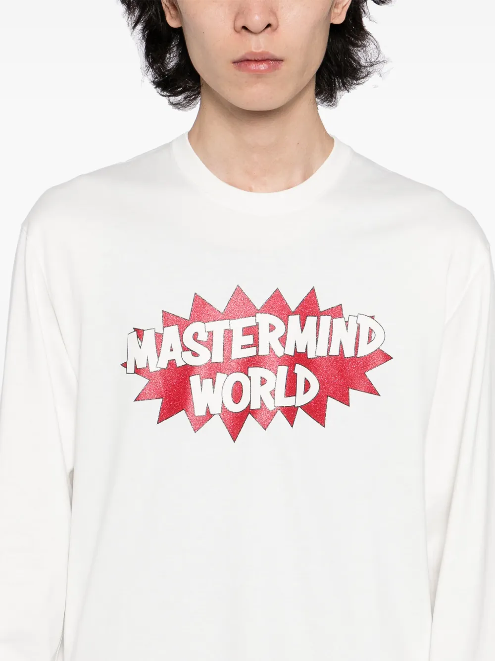 Mastermind World T-shirt met logoprint Wit