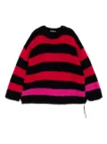 Mastermind World striped sweater - Black
