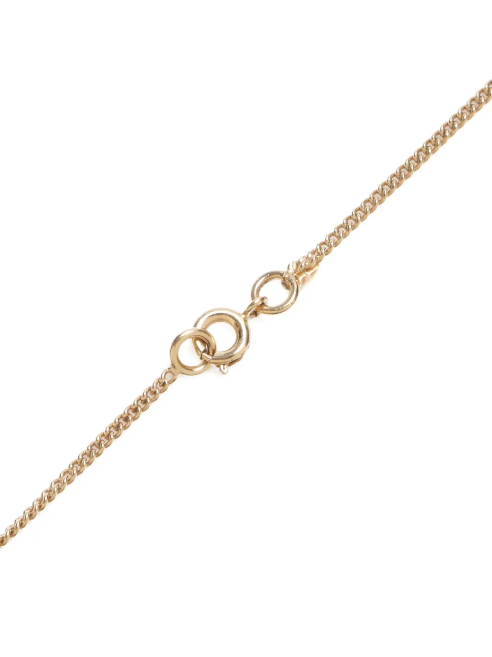 Pre-owned Chanel 2004 Interlocking Cc And Heart-pendant Necklace In Gold
