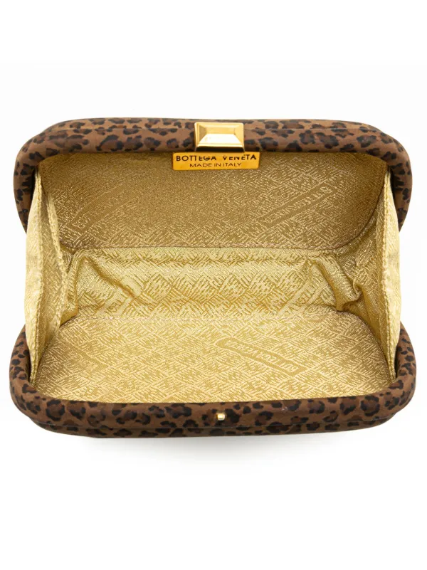 ボッテガ・ヴェネタ ナイロンレオパードクラッチバッグ Bottega Veneta Pre-Owned 20th Century ナイロン レオパード