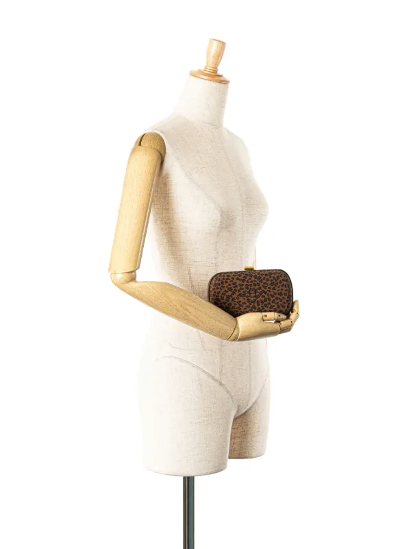 ボッテガ・ヴェネタ ナイロンレオパードクラッチバッグ Bottega Veneta Pre-Owned 20th Century ナイロン レオパード